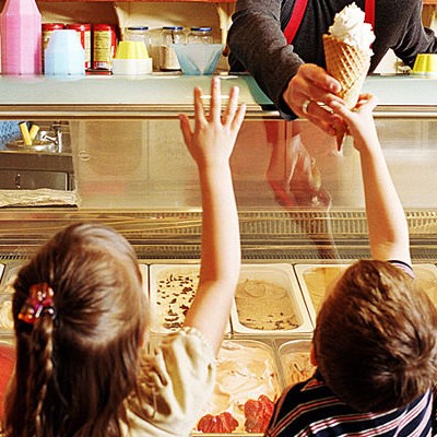 Children enjoying some summer treats at our Tacoma location.